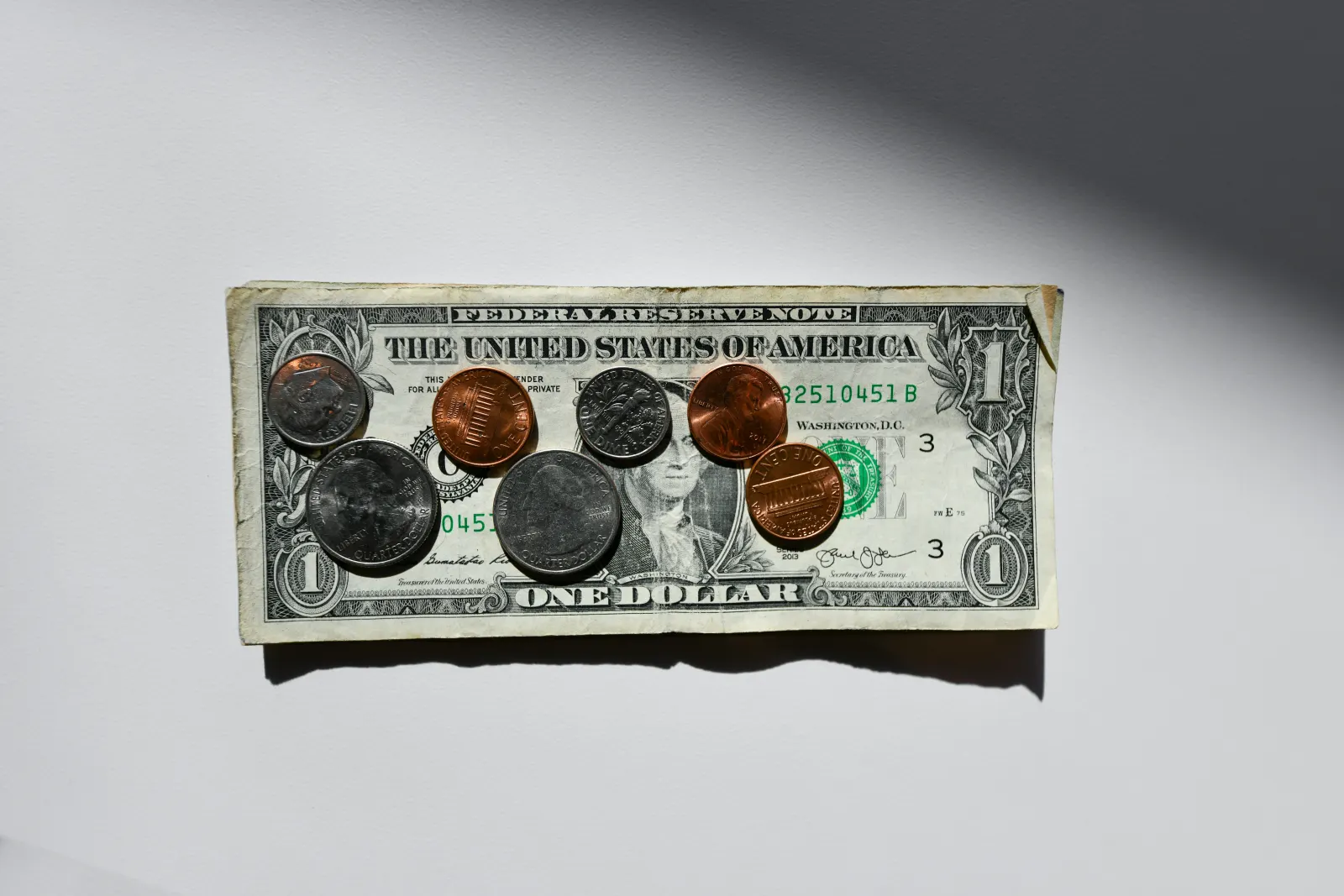 One dollar bill