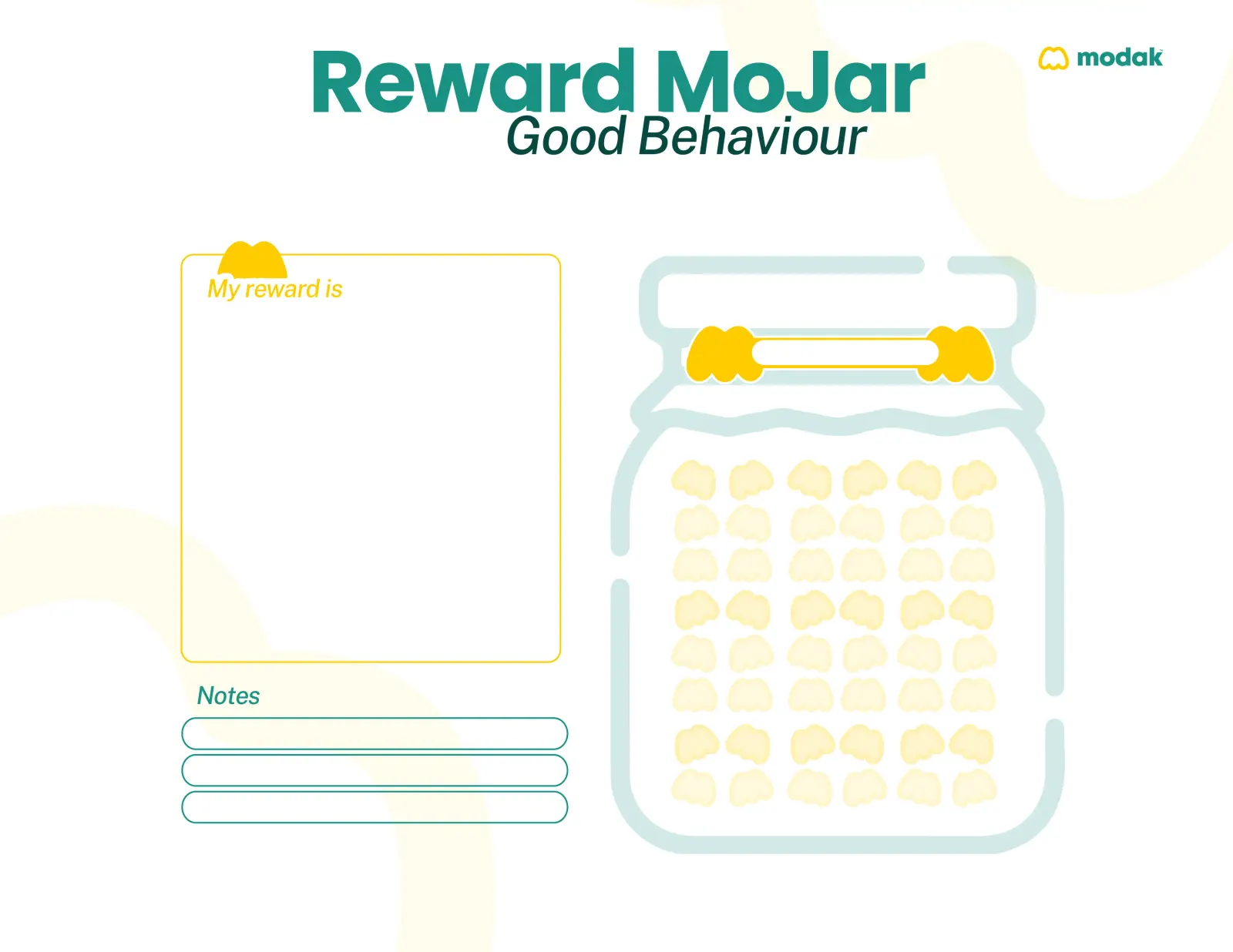 Free printable behaviour chart 