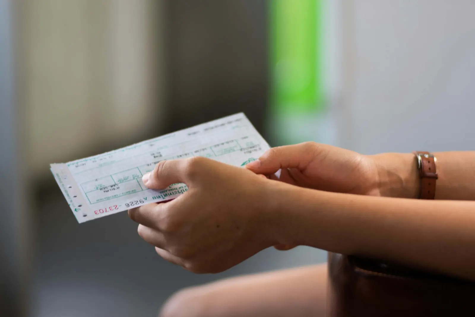 A man holds a check