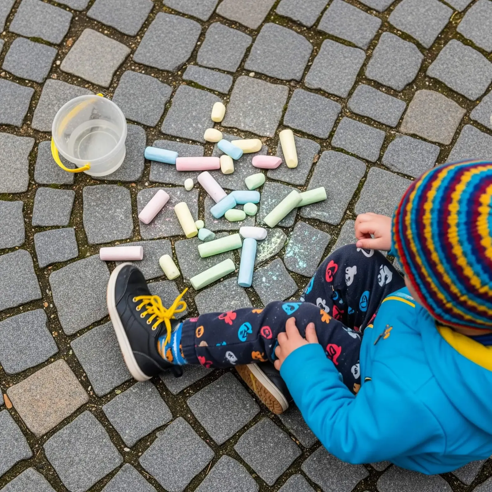 Kid having fun