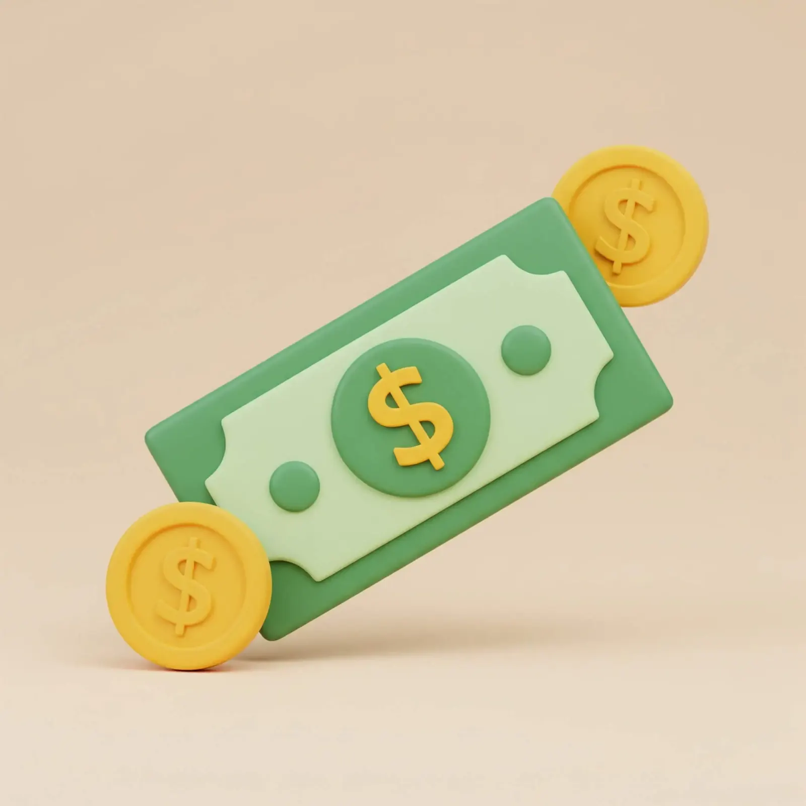 Cartoon money style bill