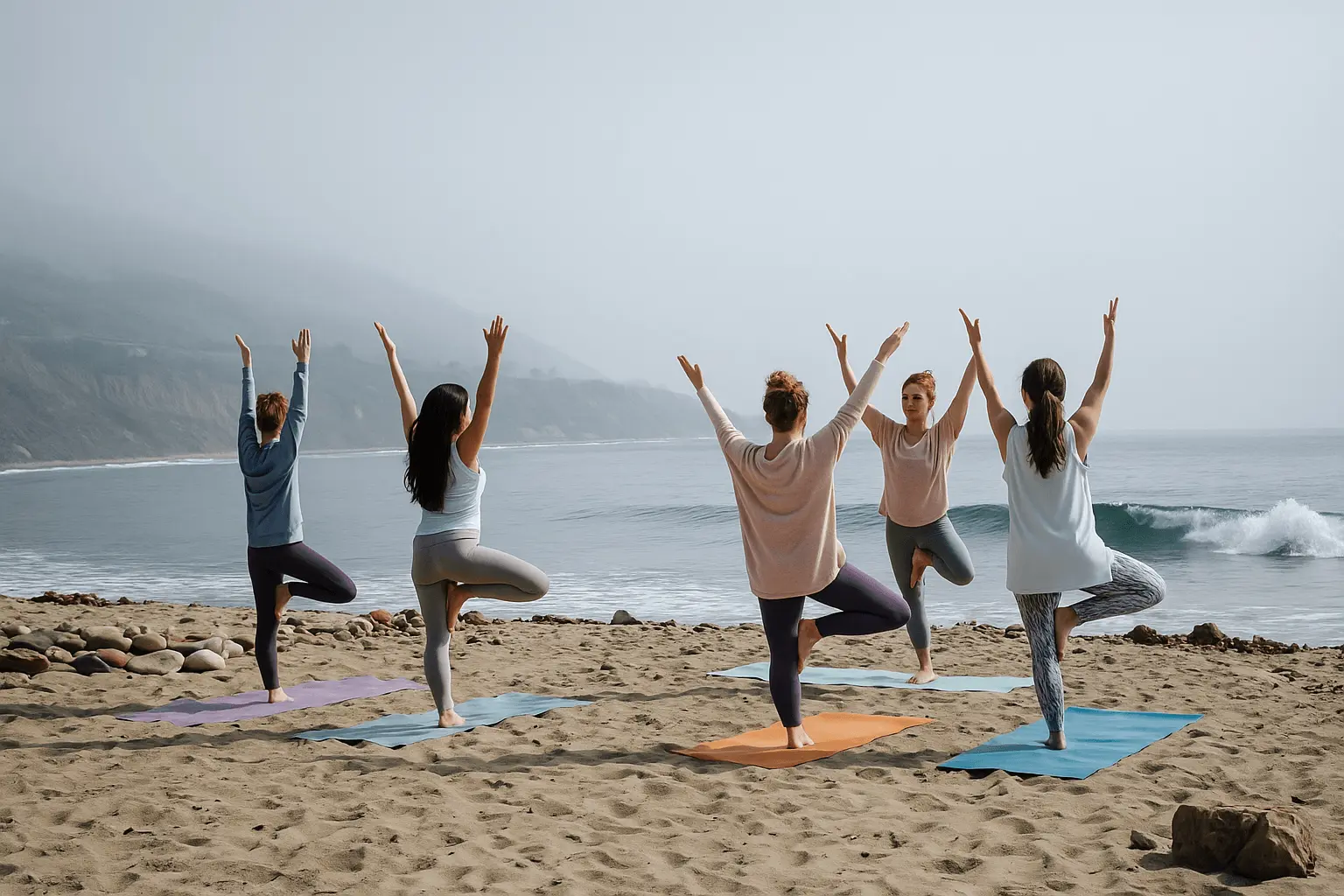 Yoga on the beach