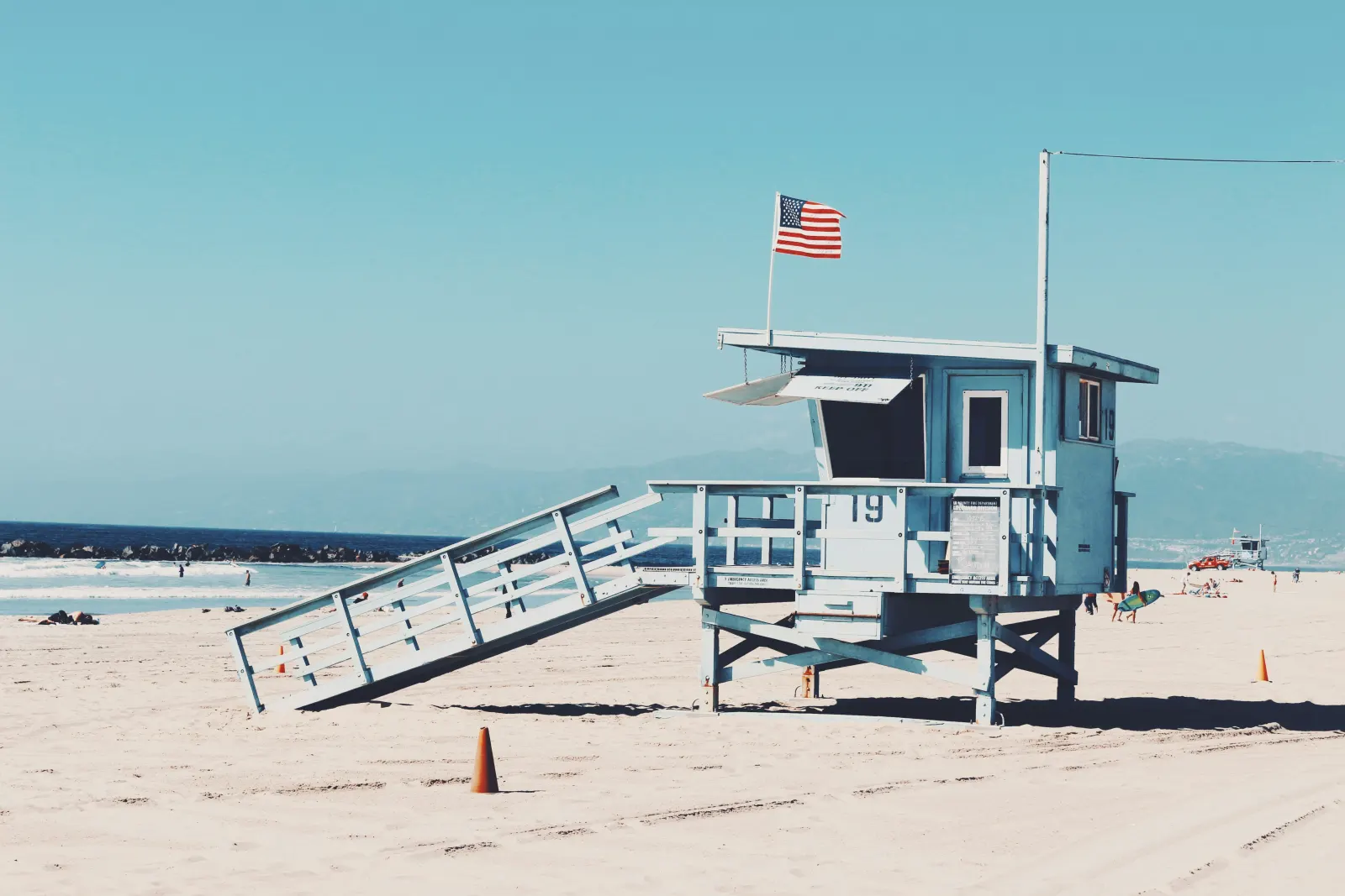 Lifeguarding beach cabin