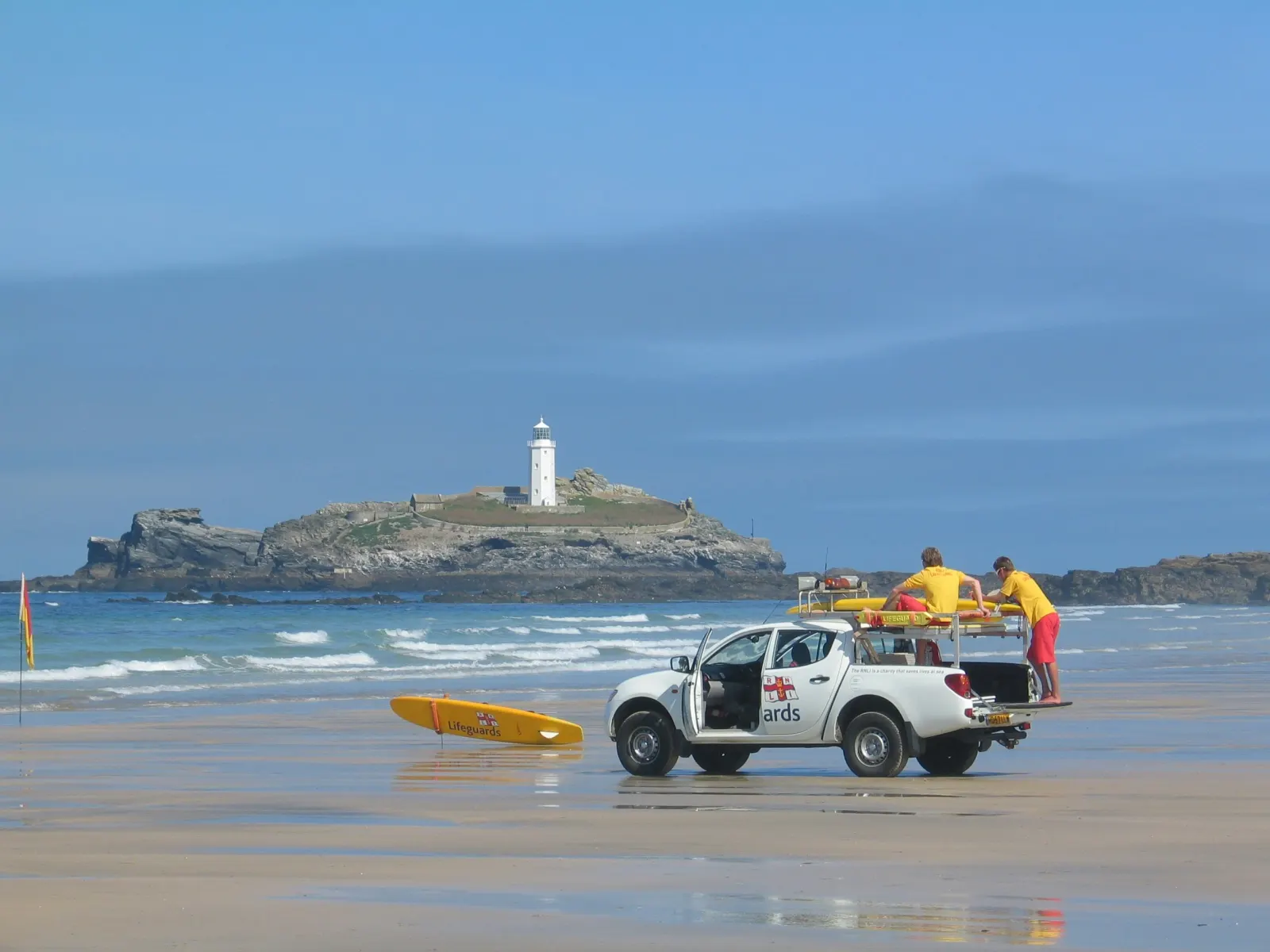 Lifeguarding summer job at the beach