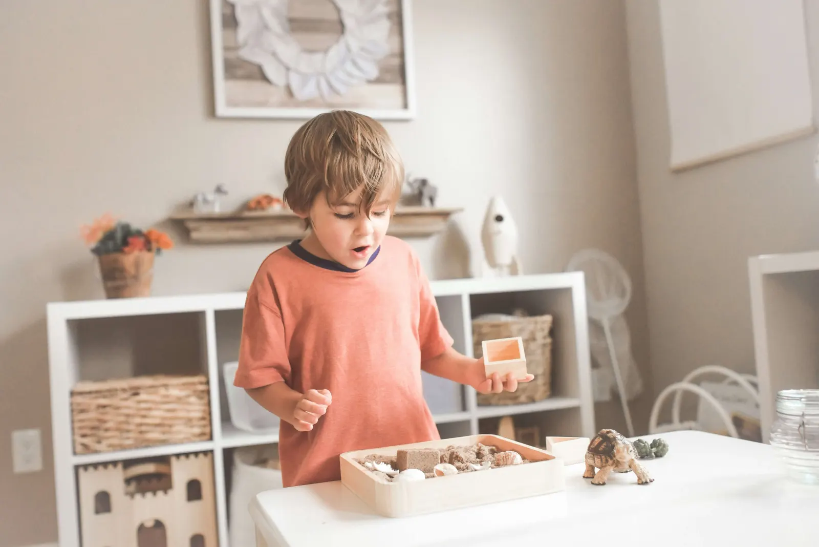 Kid montessori education